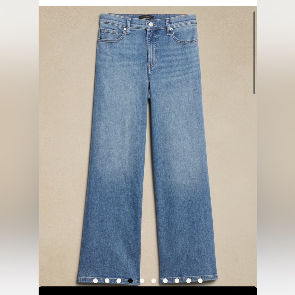 EUC Banana Republic factory, high-rise wide leg jeans